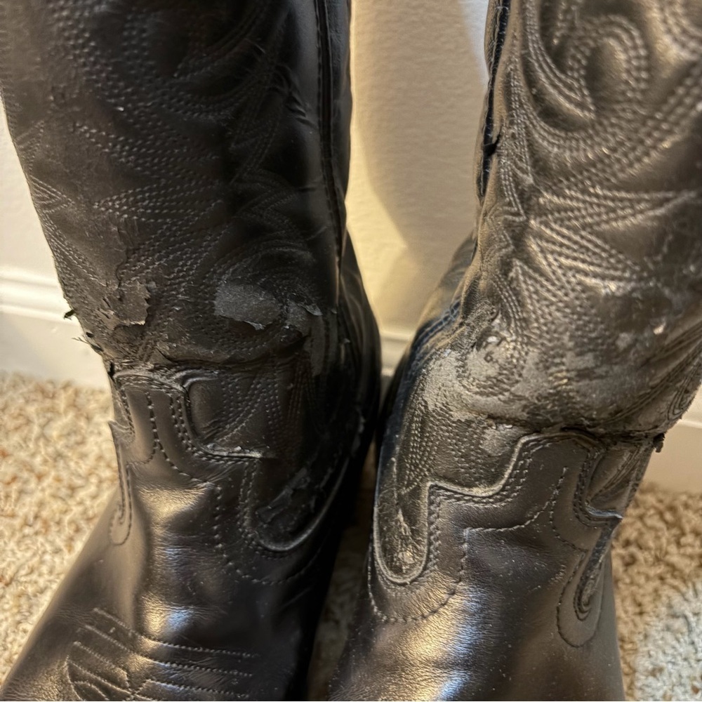 Laredo Lea Vamp Fox Western Cowboy Boots Men’s 8.5 - Picture 4 of 12